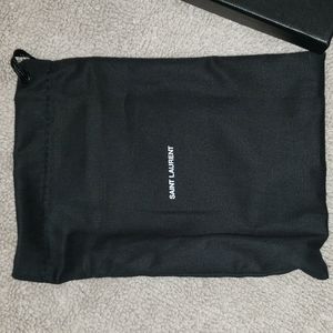 Authentic Saint Laurent box pouch and certificate